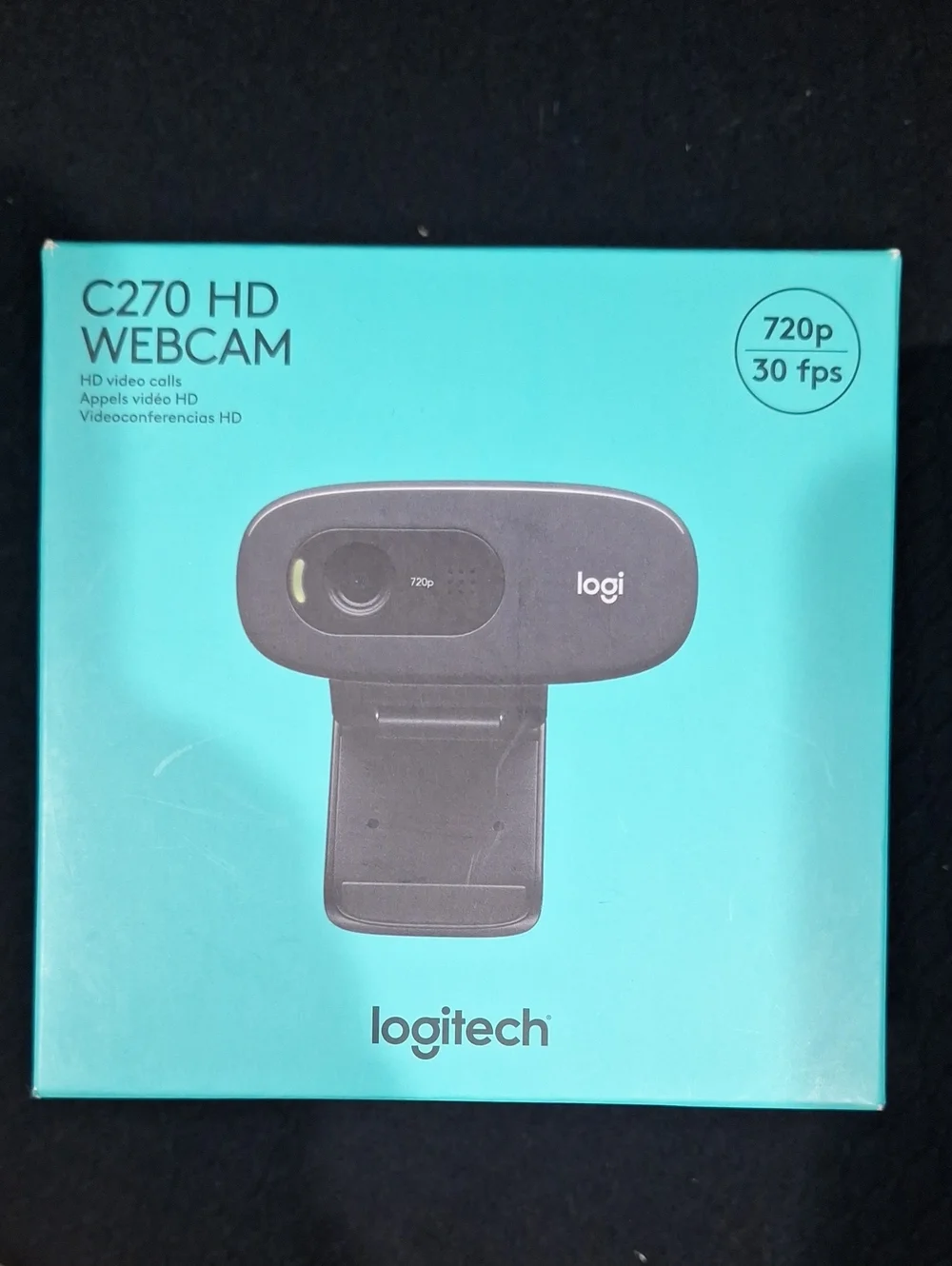 Logitech C270 HD Webcam — Black